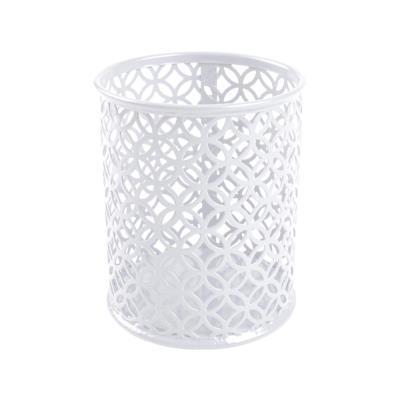 PORTALAPICES Q-CONNECT METAL REDONDO BLANCO DIAMETRO 80 ALTURA 100 MM KF11222