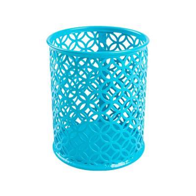 PORTALAPICES Q-CONNECT METAL REDONDO TURQUESA DIAMETRO 80 ALTURA 100 MM KF11223