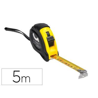 FLEX METRO Q-CONNECT DE 5 MT CON FRENO MATERIAL ANTICHOQUE 19 MM DE ANCHO (KF04264)