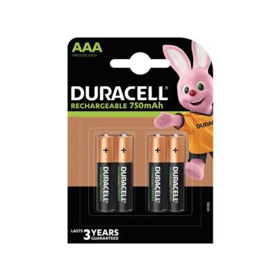 PILAS DURACELL RECARGABLES HR03 AAA PACK DE 4 UND (940263)