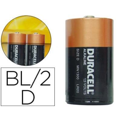 PILAS ALCALINA LR20 2UNIDADES 1.5V PLUS DURACELL D (940281)