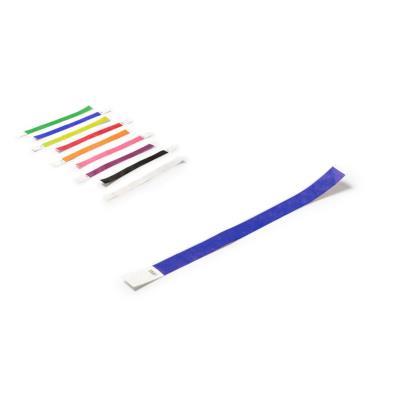 PULSERA INTRANSFERIBLE 19MM PAPEL TYVEK CAJA 1000 UD AZUL NEON
