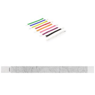 PULSERA INTRANSFERIBLE 19MM PAPEL TYVEK CAJA 1000 UD PLATA