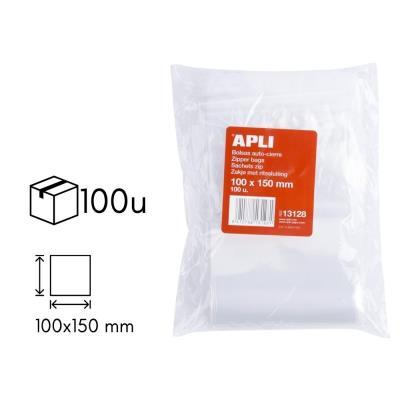 BOLSA APLI AUTOCIERRE 100X150 MM. PQ. 100 BOLSAS (13128)