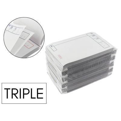 COMANDA TRIPLE AUTOCOPIATIVA PAQ. 10UD