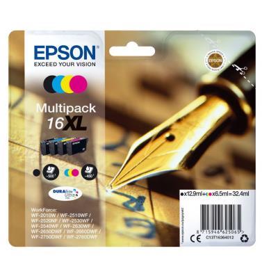 EPSON T1636XL CARTUCHO ORIGINAL PACK XL BK/C/M/Y - C13T16364012 - PLUMA