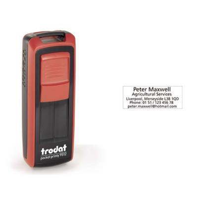 SELLO BOLSILLO PERSONALIZADO FABRICACION 48 HORAS TRODAT 47X18