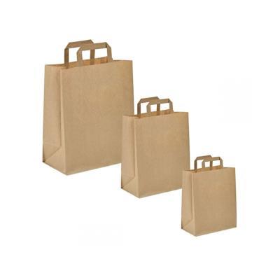 BOLSAS DE PAPEL ASA PLANA 26+13X41 HAWANA  (ANCHO+FUELLE x ALTO)