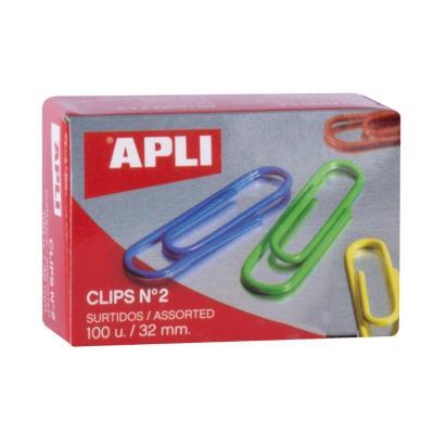 CLIPS APLI COLORES CAJA DE 100 UDS. (11723)