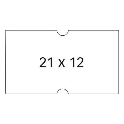 ROLLO DE ETIQUETAS PARA ETIQUETADORA APLI 1LINEA PACK 6.000 UDS. 21X12 MM. BLANCO REMOVIBLE (100911)