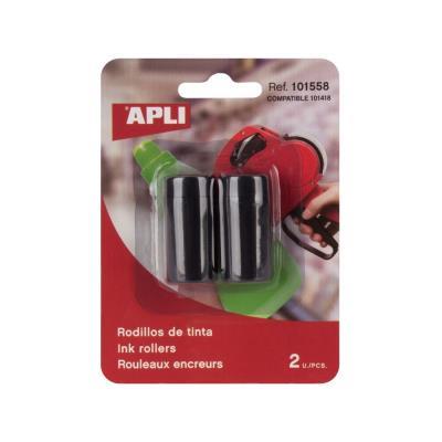 RODILLO PARA ETIQUETADORA APLI 101418 NEGRO 20MM  (101558)
