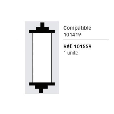 RODILLO PARA ETIQUETADORA APLI 101559 25 MM NEGRO