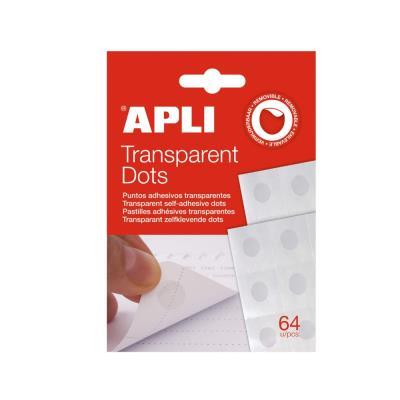PUNTOS ADHESIVOS TRANSPARENTES  12871 APLI DOTS (12871)