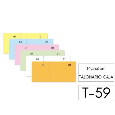 TALONARIO DE CAJA 145X62MM AZUL LOAN