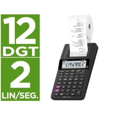 CALCULADORA IMPRESORA DE MANO 12 DIGITOS CASIO (HR-8RCE) (154710)