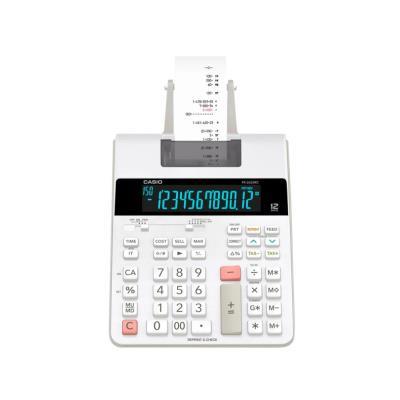 CALCULADORA IMPRESORA CASIO PAPEL 58 MM IMPRESION BICOLOR 12 DIGITOS COLOR BLANCO (FR-2650RC) (26500