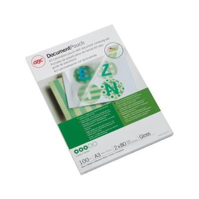 FUNDAS PLASTIFICAR GBC 100 UDS. A3 303X426 MM. 80 MICRAS (IB583032)