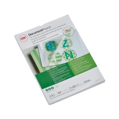 FUNDAS PLASTIFICAR GBC 100 UDS. A4 216X303 MM. 80 MICRAS (IB585036)