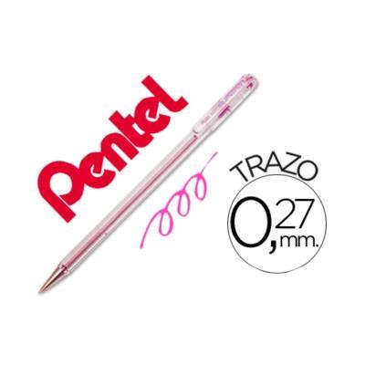 BOLÍGRAFO SUPERB BK77 PENTEL ROSA (BK77-PENTEL-B)