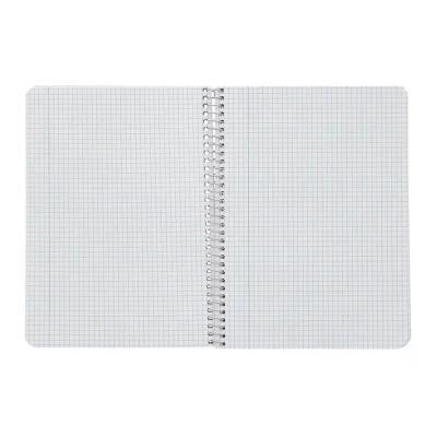 CUADERNO ESPIRAL A4 TAPA BLANDA 80 H 75GR CUADRO 5 MM C/MARGEN COL.SURT. LIDERPAPEL (171884)