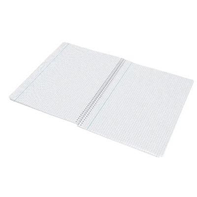 CUADERNO ESPIRAL A4 TAPA PLÁSTICO 80 HOJAS 90 GRS. CUADRO 4 MM. CON MARGEN (8931) COLORES SURTIDOS