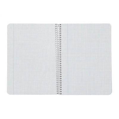 CUADERNO ESPIRAL A4 TAPA DURA 80H 90 GR CUADRO 4 MM. CON MARGEN  COLO.SURT. LIDERPAPEL (BF39)