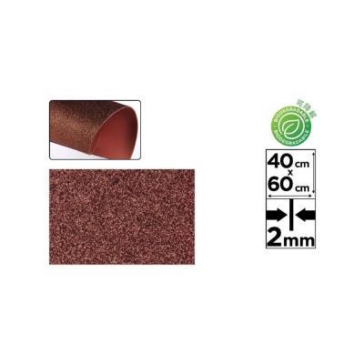 GOMA EVA PURPURINA MARRON 40X60 ( BIODEGRADABLE) (PN595-06)