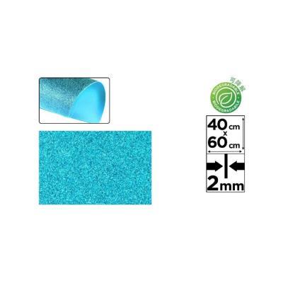 GOMA EVA PURPURINA AZUL CIELO 40X60 ( BIODEGRADABLE) (PN595-13)
