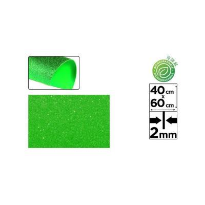 GOMA EVA PURPURINA VERDE CLARO 40X60 ( BIODEGRADABLE) (PN595-15)
