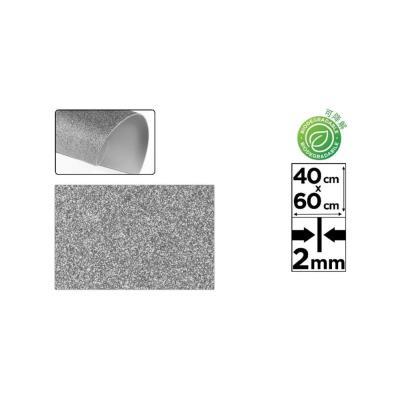 GOMA EVA PURPURINA GRIS 40X60 ( BIODEGRADABLE) (PN595-17)
