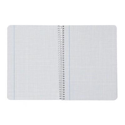 CUADERNO ESPIRAL A5 TAPA BLANDA 80H 75GR CUADRO 4MM CON MARGEN COL. SURT. LIDERPAPEL (172240)