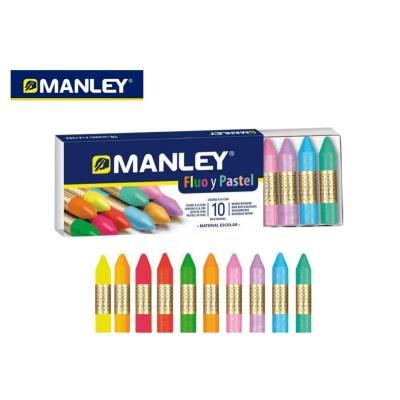 MANLEY CERAS COLORES ESPECIALES FLUO + PASTEL (MNC00044)