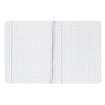 CUADERNO ESPIRAL A4 TAPA DURA 80H 90GR CUADRO 8MM CON MARGEN COL. SURT. LIDERPAPEL (171919)
