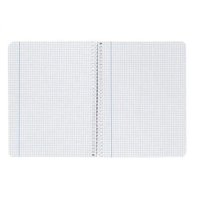 CUADERNO ESPIRAL A4 WITT Y TAPA DURA 80H 90GR CUADRO 5 MM C/MARGEN COL.SURT.LIDERPAPEL (171917)