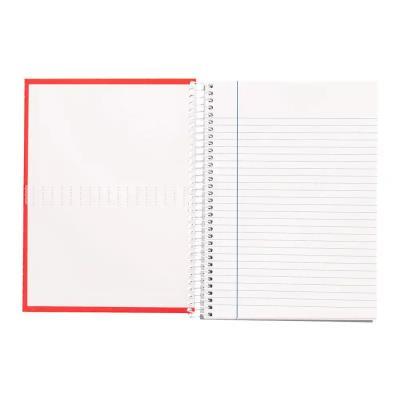 CUADERNO ESPIRAL A4 TAPA FORRADA 80H 90 GR RAYADO HORIZONTAL C/MARGEN COL.SURT. LIDERPAPEL (9957)