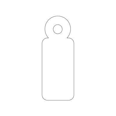 ETIQUETAS COLGANTES CON HILO BLANCAS APLI 11X29MM 1000 UNID. (385)