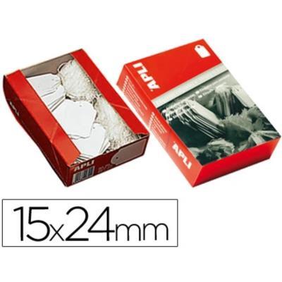 ETIQUETAS COLGANTES CON HILO BLANCAS APLI 388 15X24 1000 UNIDADES (388)