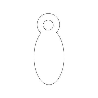 ETIQUETAS COLGANTES CON HILO BLANCAS APLI 381  8X19MM 1000 UNIDADES(381)
