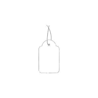 ETIQUETAS COLGANTES CON HILO BLANCAS APLI 18 X 29 MM.(389) 1000 UNIDADES APLI  (00389)