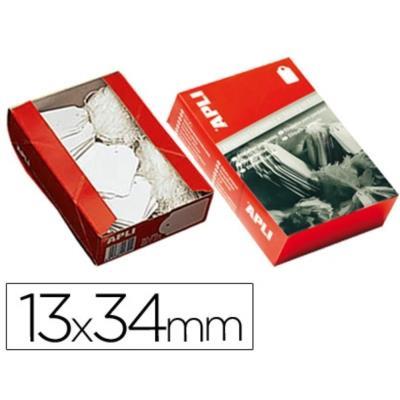 ETIQUETAS COLGANTES CON HILO BLANCAS APLI 386 13 X 34 1000 UNIDADES
