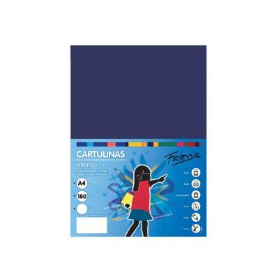 CARTULINA A4 PAQ. 50 UDS. 180GRS AZUL MARINO FABRISA (15466)