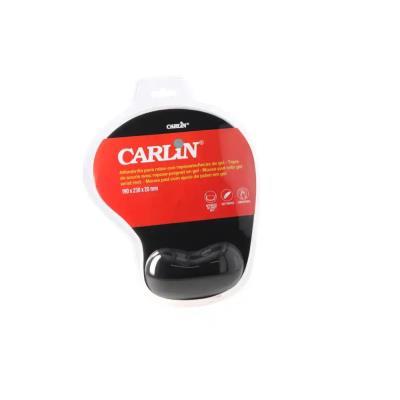 ALFOMBRILLA PARA RATON CON REPOSAMUÑECAS DE GEL COLOR NEGRO 190X230X20 MM CARLIN (80612)