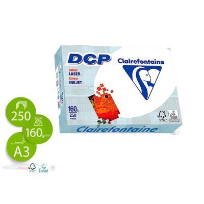 PAPEL FOTOCOPIADORA IMPRESION DIGITAL A COLOR A3 160 GRM 250 HOJAS CLAIREFONTAINE (1843C)