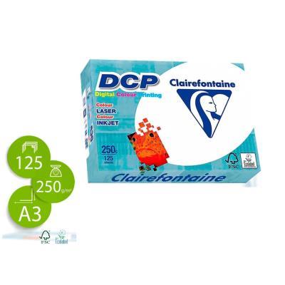 PAPEL FOTOCOPIADORA IMPRESION DIGITAL A COLOR A3 250 GRM 125HOJAS CLAIRE FONTAINE (1858C)