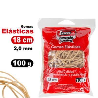 GOMAS ELASTICAS 2MMX18CM BOLSA DE 100GR FIXO (00045740)