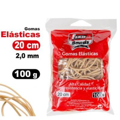 GOMAS ELASTICAS Nº20 2MM X 20CM BOLSA DE 100GRM FIXO (00045840)