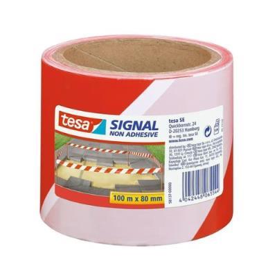 CINTA DE BALIZA BLANCA/ROJA 100MM X 80MM NO ADHESIVA TESA (58137-00000-00) (72130)
