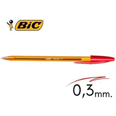 BOLÍGRAFO BIC NARANJA PUNTA FINA ROJO (872720)