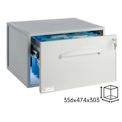 MÓDULO 1 CAJÓN CARPETERO GRIS A.2000 (8301CGS) (0905036GR)