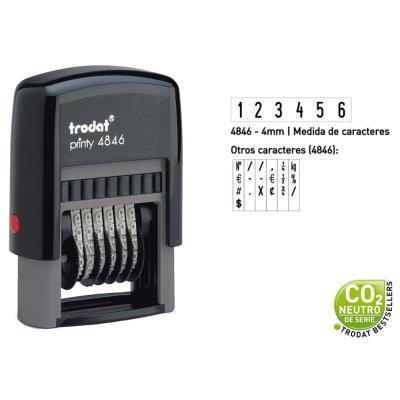 SELLO TRODAT NUMERADOR ENTINTAJE AUTOMÁTICO 4 MM. (4846P4) (211594)
